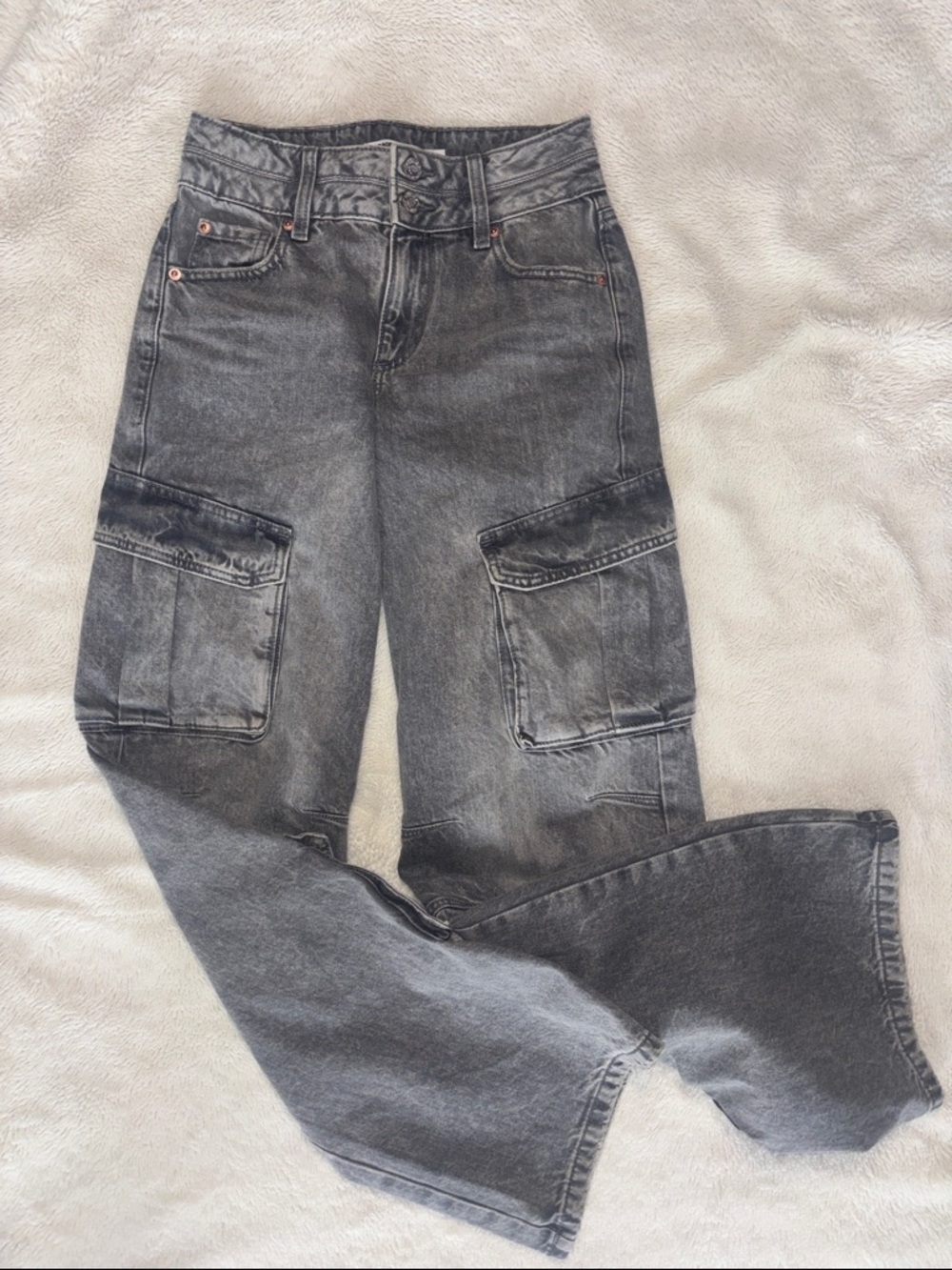 Garage Black Cargo Jeans for Women